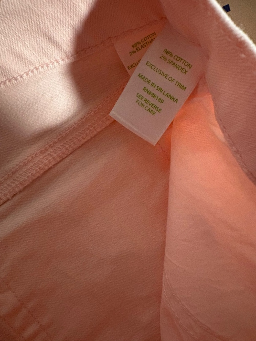 Lilly Pulitzer South Ocean Pink High Rise Frayed Hem Denim Shorts size 6 - Picture 9 of 9